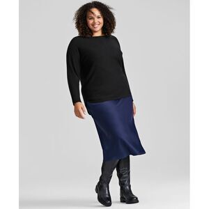 Charter Club Plus Size Cashmere Shirttail Sweater